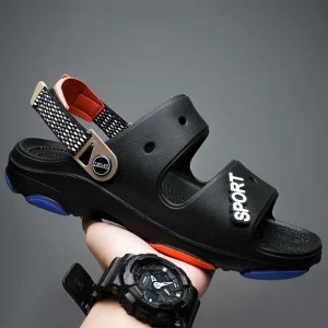 Men’s Slip-On Sandals Summer Beach Outdoor Slippers Driving Lightweight Comfortable Breathable Anti-Slippery Casual