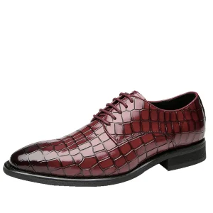 Men’s Smart Casual Dress Shoes Pointed Toe Comfortable Light Breathable Anti Slip Autumn Weddings Business Winter Lace up