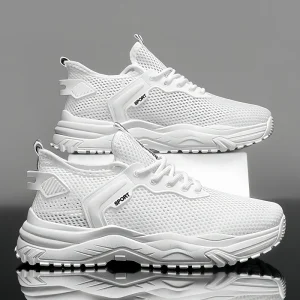 Men’s Sneakers Large Size High Top Sports Shoes Breathable Multifunctional Height Increasing Thick Sole Casual Men’s Sneakers