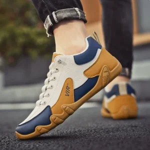 Men’s Soft Bottom Spring Summer Breathable Lazy All-match PU Sport Shoes Rubber Outsole Mesh Lining