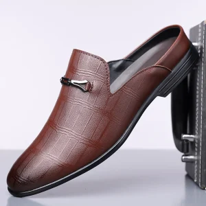 Men’s Solid Breathable Summer Pointed Toe Slip-On Dress Shoes Business Casual Formal Shoes Office & Career