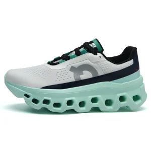 Men’s Solid Chunky Platform Basketball Shoes Lightweight Breathable Mesh Upper EVA Midsole Rubber Outsole Wide Toe Box