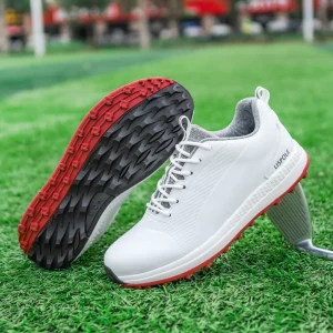Men’s Spikeless Golf Shoes Microfiber Leather Waterproof Anti slip Golf Sneakers Comfortable Outdoor Sports Shoes Size 39 47