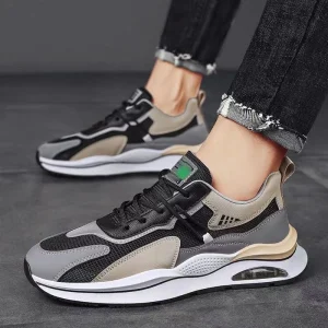 Men’s Sports Leisure Running Style Shoes with Air Cushion Casual Shoes Walking & Travel Styles for Autumn Sports Shoes Men
