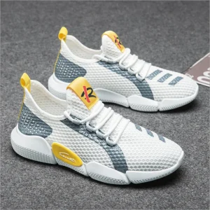 Men’s Sports Running Shoes Breathable Mesh Casual Fashion Light Weight Anti Slippery for Spring Summer Autumn