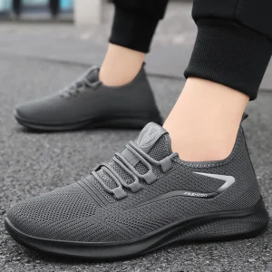 Men’s Sports Running Shoes Comfortable and Durable Mesh Upper Breathable Soft Sole Casual Jogging Shoes Men Shoes