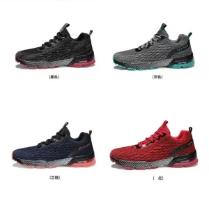 Men’s Sports Running Shoes Mesh Breathable Air Cushion Shock Absorption