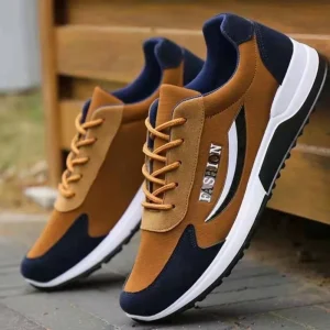 Mens Sports Shoes Breathable Casual Versatile Letter Running Comfortable Trendy Simple Single Shoes