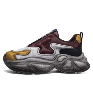 Men’s Sports Shoes Breathable Deodorant Mesh Multi Function Comfortable Trend Casual Cushioning Soft Bottom Travel