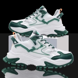 Men’s Sports Shoes Comfortable Breathable Mesh Upper Autumn Korean Version High Style Casual Fashionable Running