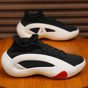 Men’s Sports Shoes Soft Lace up Walking Shoes Breathable Cushioned Fashion Trend