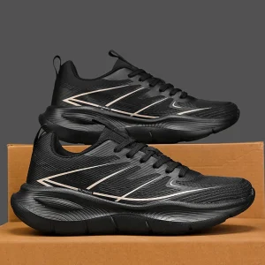 Men’s Sports Shoes Soft Sole Lightweight Running Sneakers with Breathable Mesh Lining for Spring Autumn