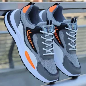 Mens Sports Shoes Spring and Autumn New Mesh Breathable Sports Shoes Fashion Versatile Casual Shoes Student Trendy Explosive