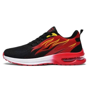 Men’s Sports Sneakers Mens Air Running Shoes Male Fashion Casual Flame Shoes Lightweight Man Gym Jogging Walking Hiking Sneaker