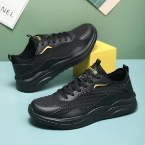 Mens Sports and Leisure Shoes Breathable Thin Mesh Casual Sports Running Trend Lightweight Soft Sole