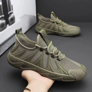 Men’s Sporty Breathable Mesh Soft Soled Casual Outdoor Sports Shoes Anti Slip for Summer Closed Spring Autumn