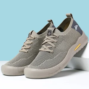 Men’s Spring Autumn Casual Shoes Soft Sole Trendy Slip On Walking Style Lightweight and Breathable Single Shoes for Lazy Days