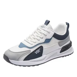 Men’s Spring Autumn Generation Leather Casual Sneakers Light Running Thick Bottom Walking Style Shoes
