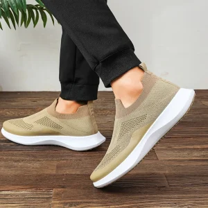 Men’s Spring Casual Lightweight Single Shoe with Soft Breathable Sole for One-Foot Walking