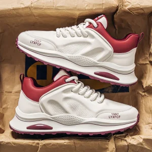 Men’s Spring New Low Cut Soft Sole Breathable Color Blocking Versatile Trendy Casual Sports Shoes