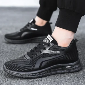 Men’s Spring Student Casual Sports Work Shoes Breathable Mesh Lining Running Shoes
