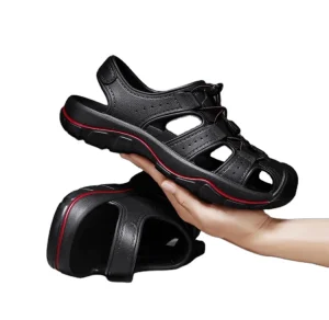 Men’s Spring Summer Closed Toe Slip On Sandals EVA Breathable Anti Kick Anti Slip Outdoor Trekking Hiking Beach Walking Shoes