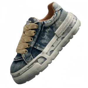 Men’s Spring Summer Comfortable Retro Trendy Casual Mesh Soft Cushioned Water Washed Versatile Sports Board