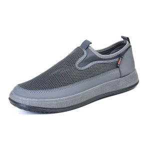 Men’s Spring Summer Old Beijing Solid Canvas Breathable Durable Slip on Dad Shoes Mesh Lining Factory Outlet