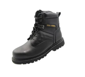 Men’s Steel Toe Outdoor Safety Shoes for Factory & Construction Work Breathable Mesh Lining Stylish Protection