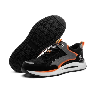 Men’s Steel Toe Puncture Proof Anti skid Work Safety Shoes Steel Toe Anti smashing Anti skid and Shock absorbing Safety Shoes