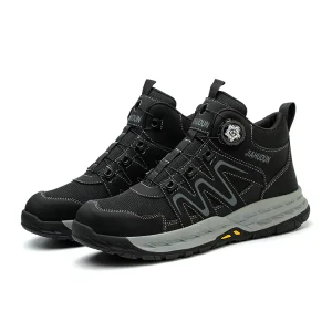 Men’s Steel Toe Safety Shoes High Top Style Factory Direct Protective Safety Shoes for Construction Workers