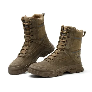 Men’s Steel Toe Safety Shoes Leather Safety Boots Waterproof Winter Boots for Men