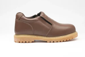 Men’s Steel Toe Safety Shoes Leather Upper Breathable Lining Work Style Outdoor Factory Use Winter Spring Autumn Goodyear