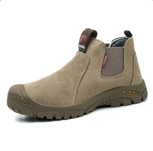 Men’s Steel Toe Suede Lightweight Breathable Anti piercing Welding Safety Shoes