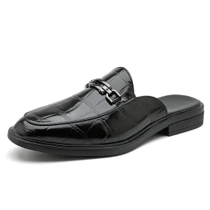 Men’s Summer Autumn Fashion Loafers Breathable PU Upper Anti Slip Toe Slip On Comfort Casual Shoes Air Cushion