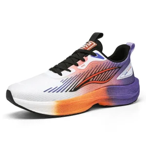 Men’s Summer Breathable Racing Professional Fitness Training Popcorn Lightweight Soft Tread Shock Absorbing Running Shoes