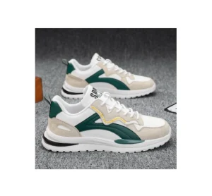 Men’s Summer Breathable White Shoes Trend All Sports Leisure Running Shoes