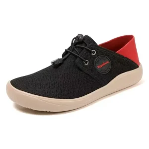 Men’s Summer Casual Anti-Slip Leisure Shoes Soft Bottom Wide Fit Walking Slip-On Closure Fabric Upper Rubber Midsole