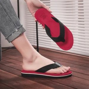 Men’s Summer Flip Flops Fashion Slippers Korean Style Personalized Men’s Outdoor Flip-flops Soft Bottom Sandals