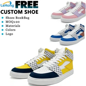 Men’s Summer Leather High-Top Sneakers Breathable Arch Support Lightweight Casual Sports Shoes