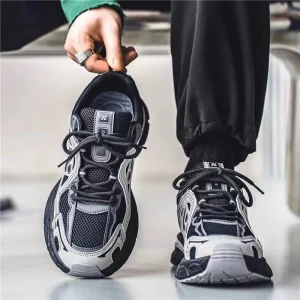 Men’s Summer Mesh Running Shoes Breathable Sneakers for Teenagers Casual Dad Fashion Style