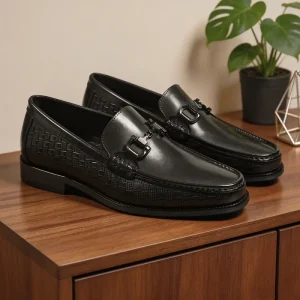 Men’s Summer Office Mens Loafers Shoes Slip-On Breathable Business Man Casual Shoes Party Walking Comfort Shoes Men