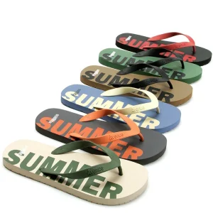 Men’s Summer Outdoor Non Slip Breathable Lightweight Flip Flops Soft Soled Sports Casual Beach Sandals Open Toe