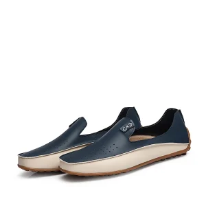 Men’s Summer Plus Size Casual Shoes Retro Loafers Low Lightweight Driving Shoes Fashion Trend Beanie Shoes for Lazy One-Foot