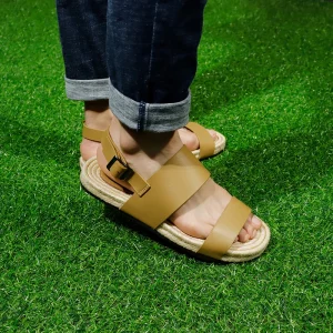 Men’s Summer Sandals High Quality Men Breathable Sandals Hemp Rope Insole Men’s Leather Sandals