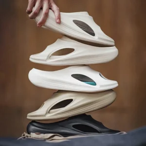 Men’s Summer Sandals Maden Men’s EVA Sport Flat Sandals Platform Height Increasing Beach Chaussures Shoes