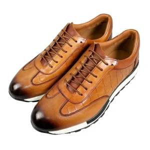 Men’s Summer Sports Canvas Shoes Fashionable Casual Walking Style Tennis Shoes in Large Sizes