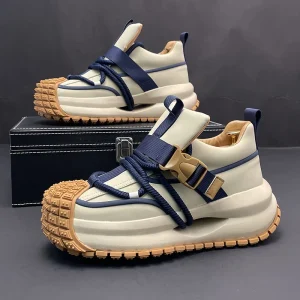 Men’s Summer Sports Casual Shoes Torre New Fashion Trendy Thick Sole All match Inner Height Increase Forrest Gump Style Mesh
