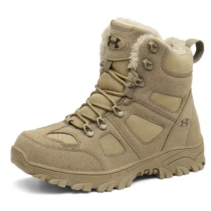 Men’s Tactical Boots Lightweight Breathable Work Hiking Boots Desert Bota Shoes