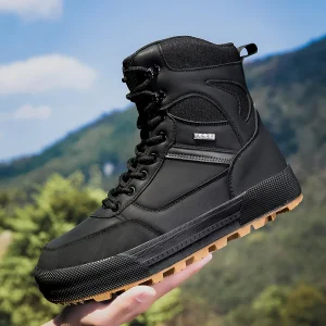Men’s Tactical Boots Waterproof Outdoor Field Training Shoes Non-Slip Wear-Resistant Cross-Country Winter Autumn
